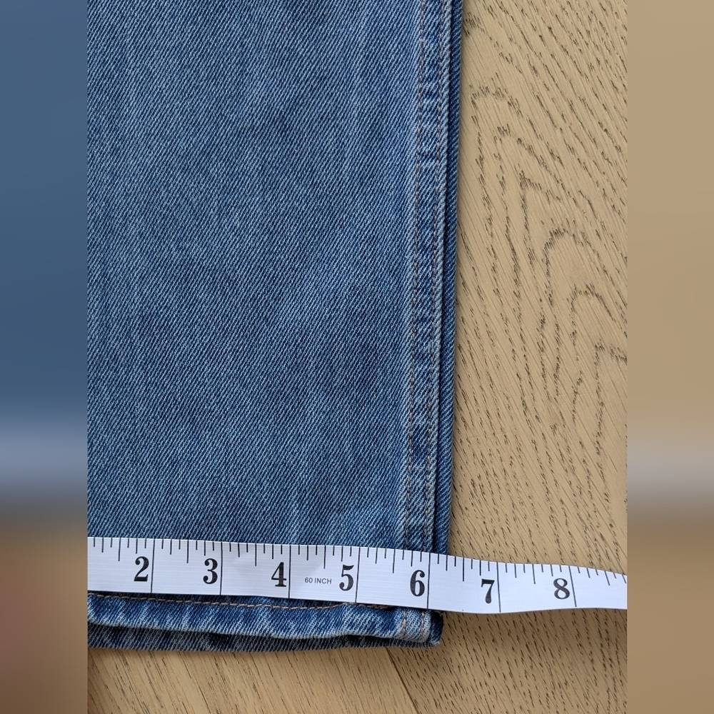 Refuge Denim Sz 11 Loose Tapered High Waist Crossover Jeans - midwash blue jeans - Picture 2 of 14